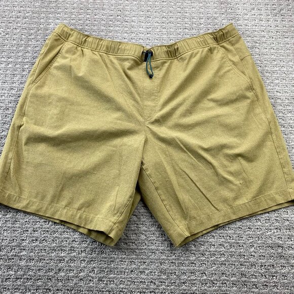 Eddie Bauer Travex Shorts Men 2XL Brown Stretch Waist Outdoor Activewear - Picture 1 of 11